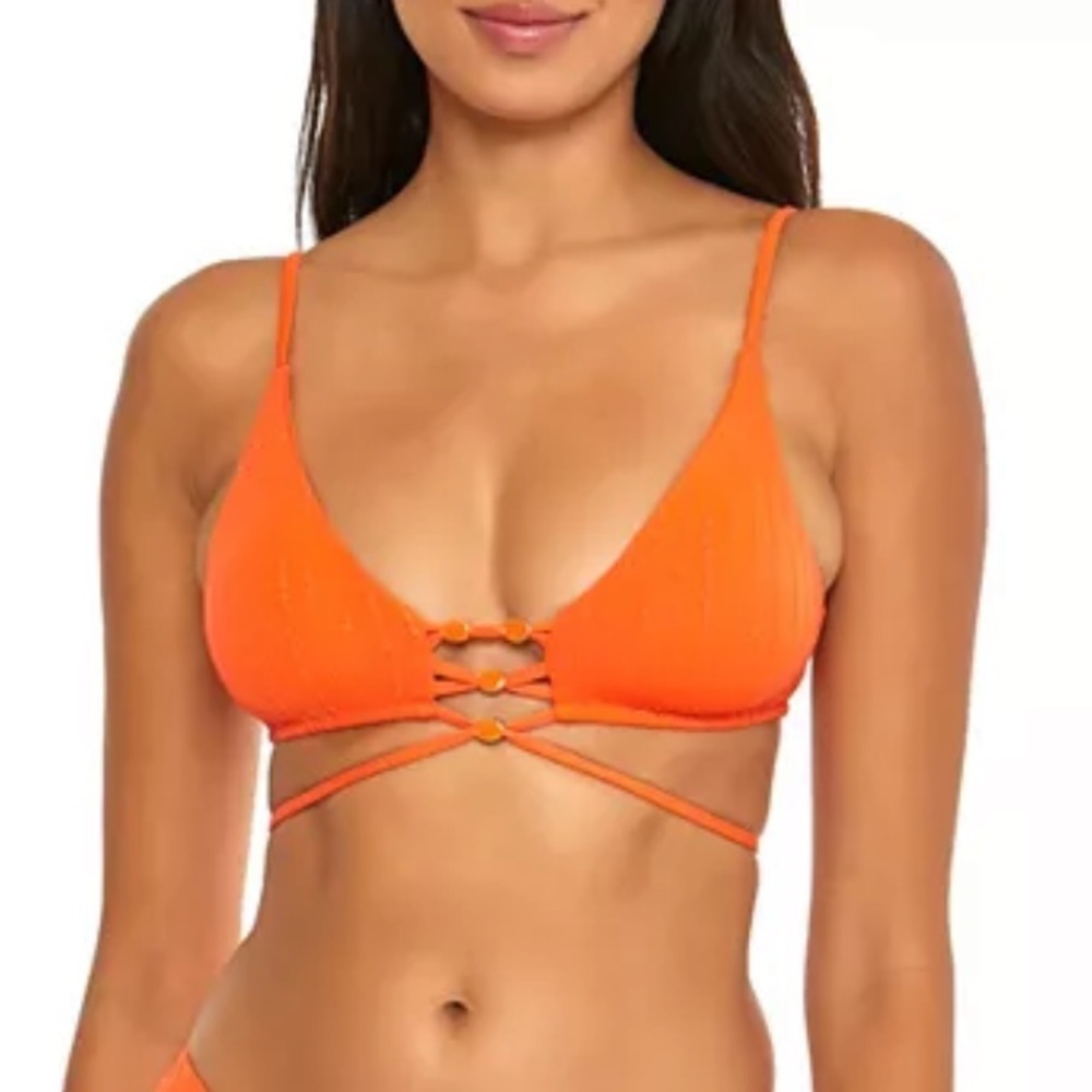 🌻NEW w/tags ISABELLA ROSE Angelica Triangle Bikini Top Size D Cup